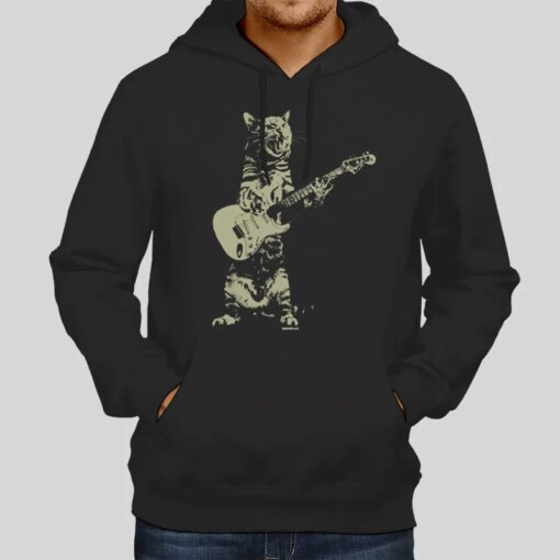 Funny Cat Playing Guitar Shirt