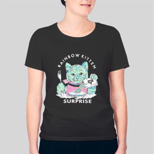 Funny Cat Rainbow Kitten Surprise Merch Shirt