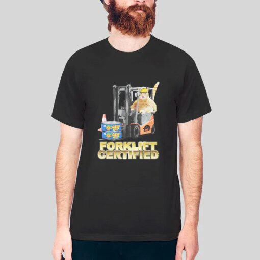 Funny Cats Forklift Certified Shirt