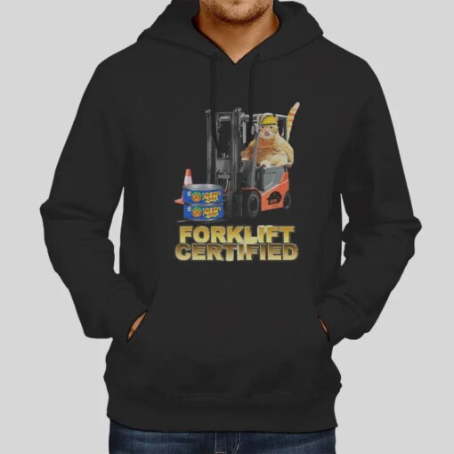 Funny Cats Forklift Certified Shirt