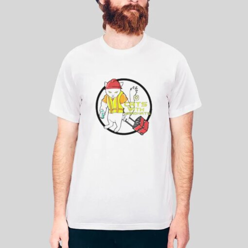 Funny Cats With Hard Hats Shirt