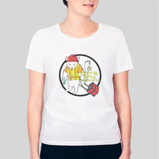 Funny Cats With Hard Hats Shirt