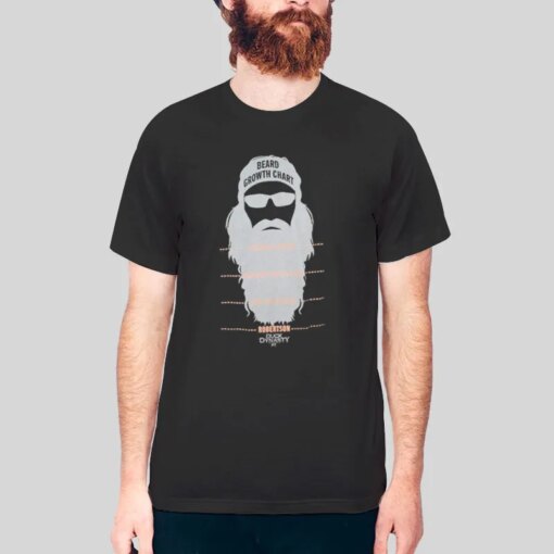 Funny Chart Beard Growth Shirt