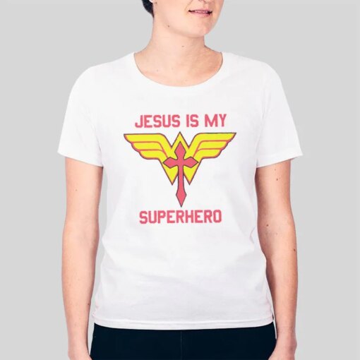 Funny Christian Jesus Is My Superhero Shirt