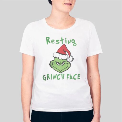 Funny Christmas Resting Grinch Face Shirt