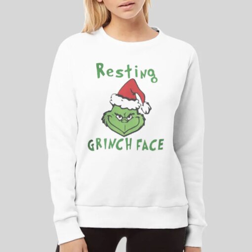 Funny Christmas Resting Grinch Face Shirt