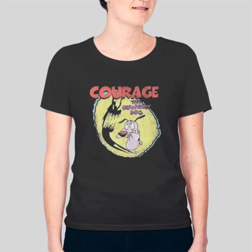 Funny Courage The Cowardly Dog T Shirt