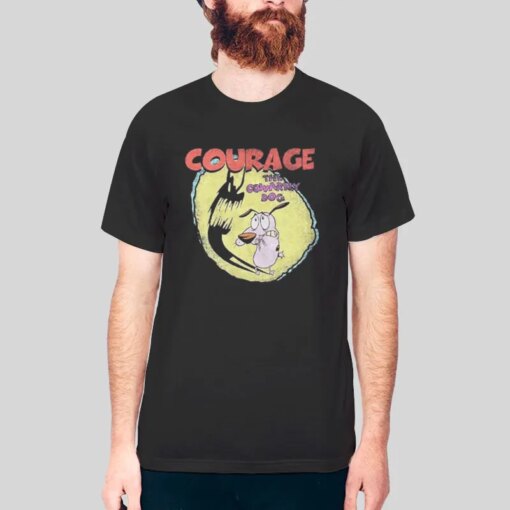 Funny Courage The Cowardly Dog T Shirt