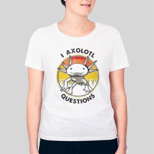 Funny Salamander Gamer Axolotl Questions Shirt