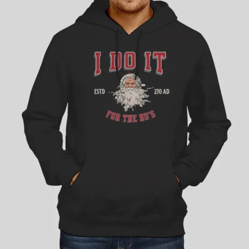 Funny Santa Christmas I Do It For The Hos T Shirt