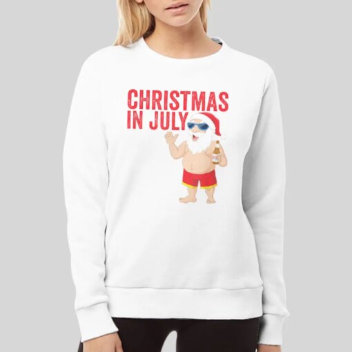 Funny Santa Christmas In July Shirt