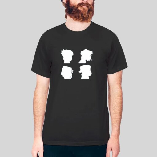 Funny Shadow Gorillaz T Shirt