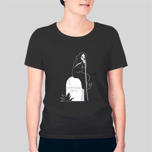 Funny Skeleton Everything Hurts Shirt