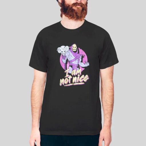 Funny Skeletor I Am Not Nice Shirt