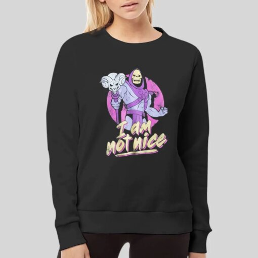 Funny Skeletor I Am Not Nice Shirt