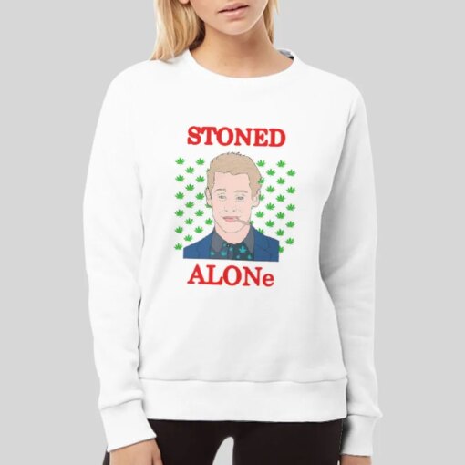 Funny Smokers Stoned Alone Sweatshirt