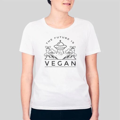 Funny Space The Future Is Vegan Shirt