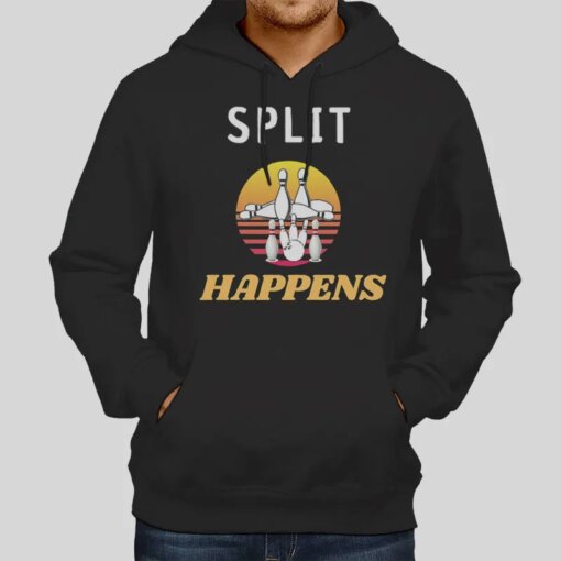 Funny Split Happens Bowling Shirt