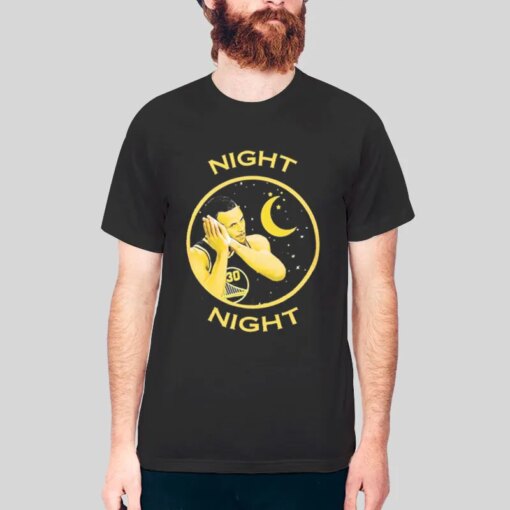 Funny Stephen Curry Warriors Night Night Shirt