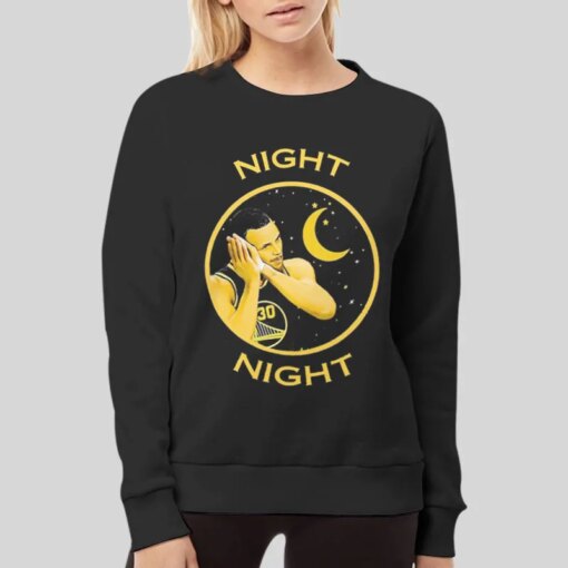 Funny Stephen Curry Warriors Night Night Shirt