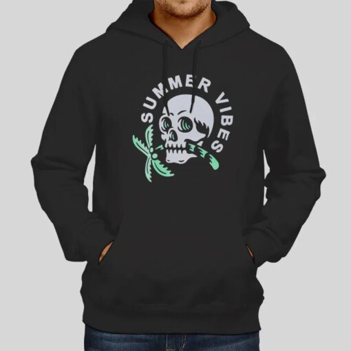 Funny Summer Vibes Skull Shirt