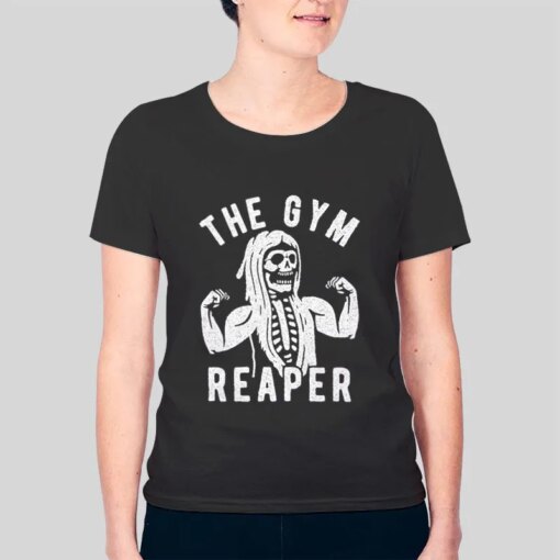 Funny The Gym Grim Reaper Shirt