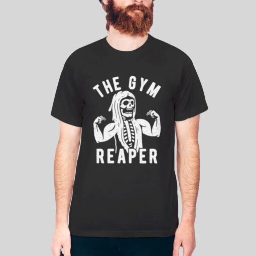 Funny The Gym Grim Reaper Shirt