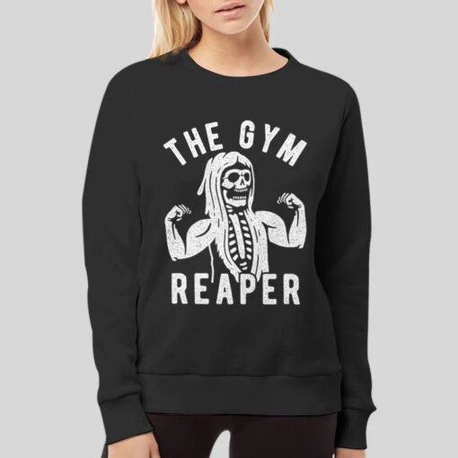 Funny The Gym Grim Reaper Shirt