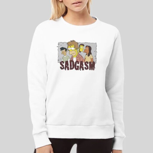 Funny The Simpsons Sadgasm Shirt