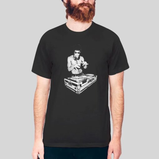 Funny Tony Stark Movie Bruce Lee Dj Shirt