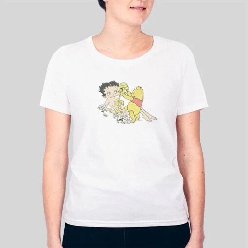 Funny Uncensored Horny Winnie The Pooh Betty Boop Shirt