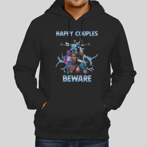 Funny Valentines A Train Happy Couples Beware Shirt