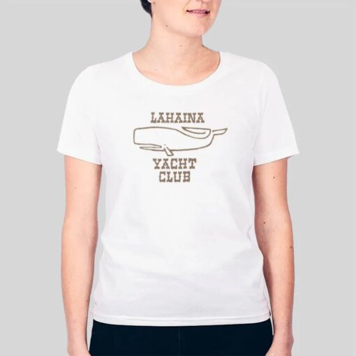 Funny Whale Lahaina Yacht Club T Shirts