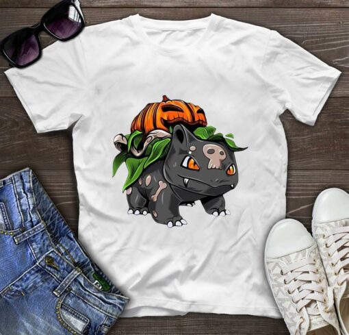 Fushigidane Pumpkin Halloween t-shirt