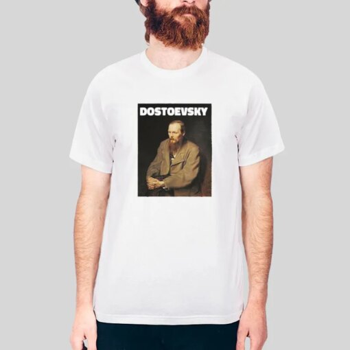 Fyodor Dostoevsky Russian Genius Writer T Shirt