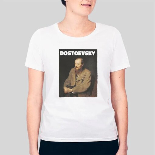 Fyodor Dostoevsky Russian Genius Writer T Shirt