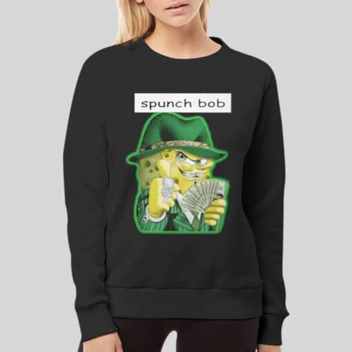 Gangster Spongebob 2000s Spunch Bob Shirt