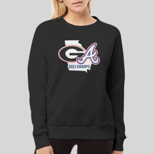 Georgia Bulldogs Fanatics Uga And Braves Shirt