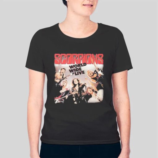 Germany World Wide Live Scorpions Band T Shirt