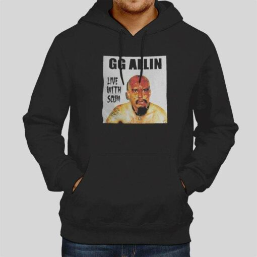 Gg Allin Live With Scum T Shirt