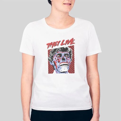 Ghoul Close Up They Live T Shirt