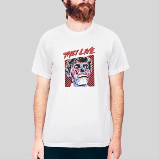 Ghoul Close Up They Live T Shirt