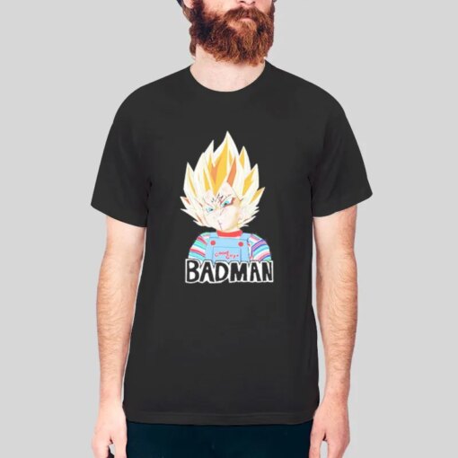 Good Guys Vegeta Badman Button Up Shirt