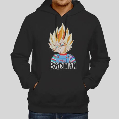 Good Guys Vegeta Badman Button Up Shirt