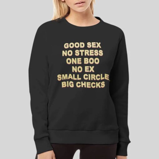 Good Sex What Does Small Circle Big Checks Mean Shirt Back Side