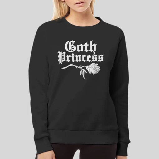 Goth Princess Creepy Rose Flowers Shirt