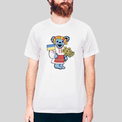 Grandma Bear Grateful Dead Sunflower Shirt