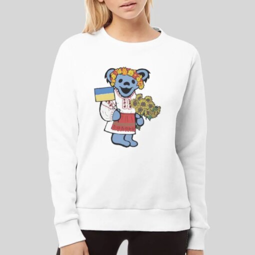 Grandma Bear Grateful Dead Sunflower Shirt