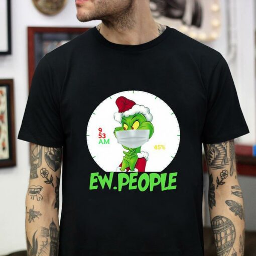 Grinch Christmas quarantine ew people t-shirt