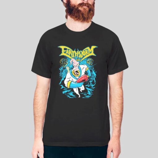 Groovy Metal Earthworm Jim T Shirt